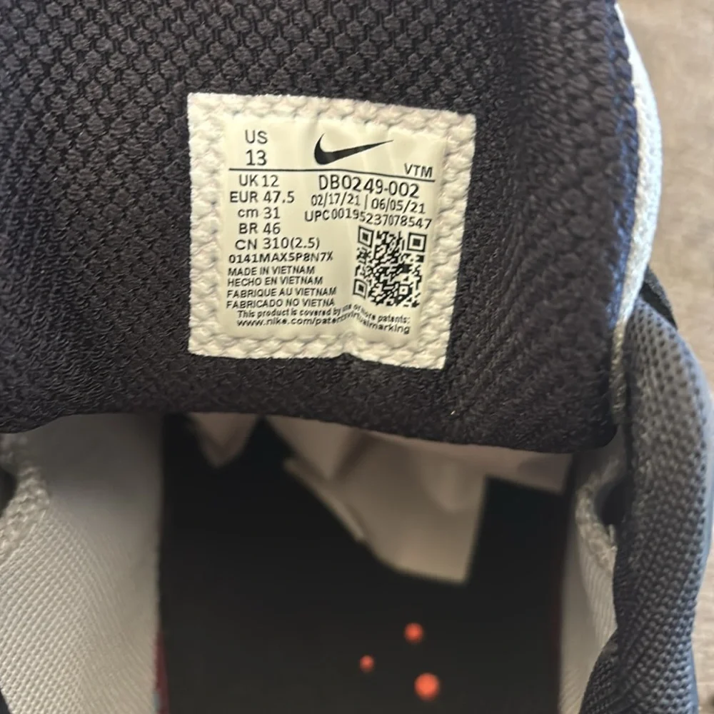 Nike Air Max Genome Gray & Black Bright Mango CW1648-004 Airmax Running Sneakers